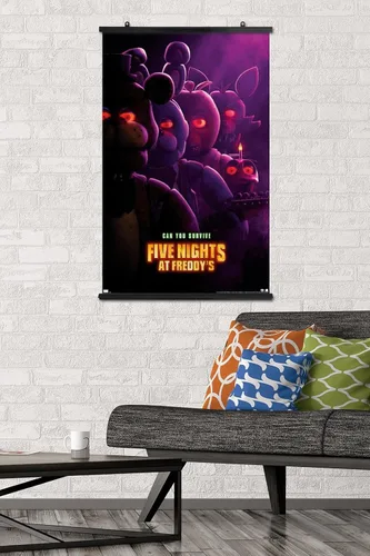 Vista 2 de Trends International Five Nights at Freddy's Movie - Póster de pared de una hoja, 34 pulgadas de largo x 22.4 pulgadas de ancho, paquete de póster