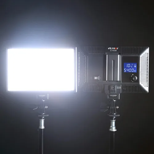 Vista 2 de VILTROX L116T CRI95+ Panel de luz LED regulable súper delgado, luz de vídeo LED bicolor 3300K-5600K con control LCD/montaje de luz