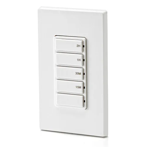 Vista 13 de Leviton Interruptor temporizador de cuenta regresiva para luces domésticas y extractores, 15-30 minutos, 1-2 horas, no requiere cable neutro, un