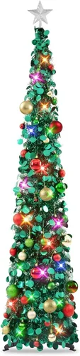 Vista 41 de N&T Nieting - Árbol de Navidad de oropel Negro