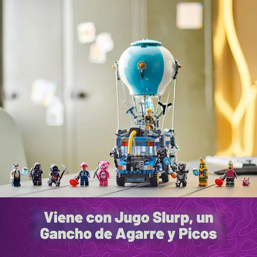 Vista 5 de LEGO Fortnite - Juguete de construcción de autobús de batalla – Juguete coleccionable de Fortnite para niños y niñas, a partir de 10 años – Juego