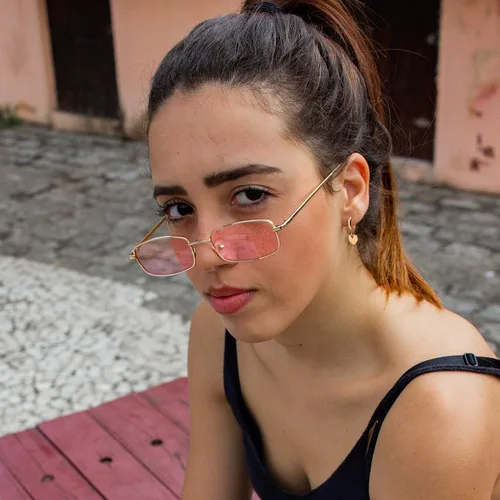 Vista 3 de VACRONA - Aretes tipo arracadas para mujer, chapados en oro de 14 quilates, diseño de aro de arracada