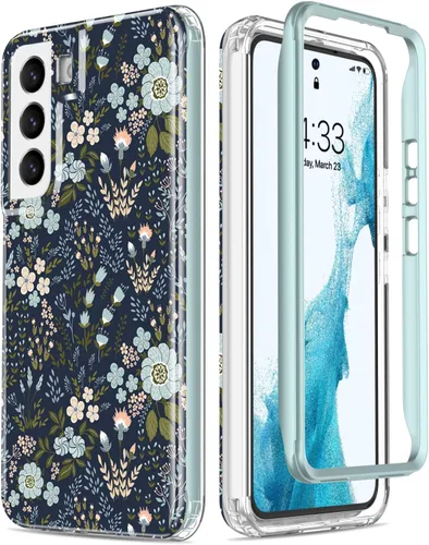 Vista 15 de Esdot Funda para Samsung Galaxy S22, Grado Militar Aprobada en Prueba de Caída de 21 pies, Cubierta Resistente con Diseños de Moda para Mujeres