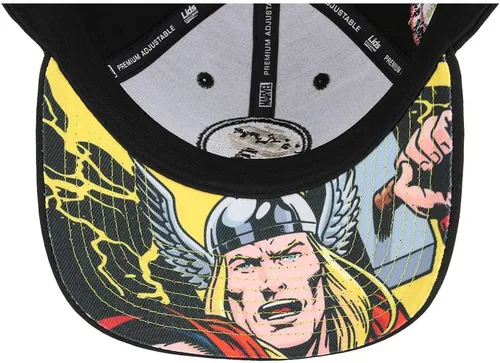 Vista 7 de Marvel Comic UV Ajustable Gancho y Bucle Curvo Tapa Blk