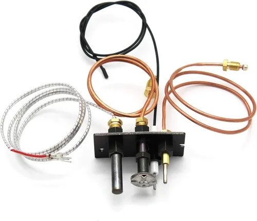 Vista 5 de MENSI Conjunto piloto de gas natural de propano compatible con HHT, pieza de ensamblaje piloto Majestic 10002265,10002264 para chimeneas y freidora