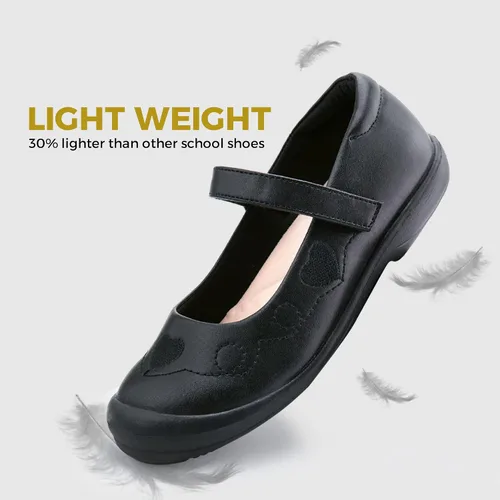 Vista 3 de firelli Zapatos de uniforme escolar Mary Jane para niña, zapatos de vestir cómodos para niñas