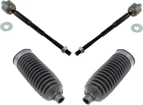 Vista 50 de TRQ Kit de dirección delantera con barra de acoplamiento de fuelle de piñón y cremallera compatible con Toyota Echo 2000-2005