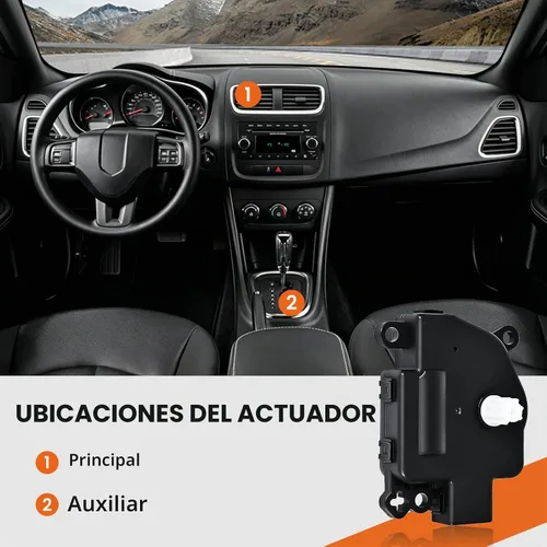 Vista 4 de 604-029 Actuador de puerta de aire HVAC, palancas de puerta mezcladora del calentador Compatible con Chrysler 200 Dodge Durango Journey Jeep Compass
