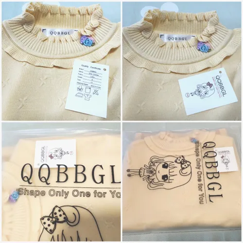 Vista 4 de Kids Sweaters Ships from and Sold (120#, Yellow)