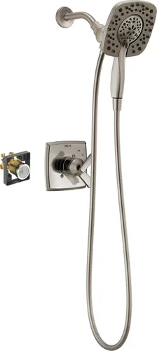 Vista 10 de Delta Ashlyn Serie 17 - Juego de grifo de ducha de doble función con cabezal de ducha dual 2 en 1 In2ition con rociador de mano, kit de ajuste
