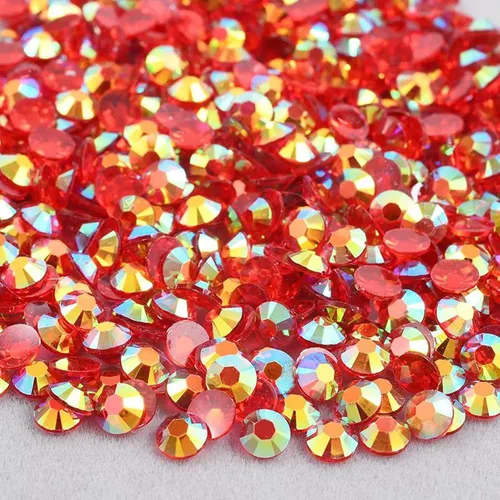 Vista 8 de 10000 diamantes de imitación de resina de 0.118 pulgadas, parte trasera plana transparente, color negro azabache AB para manualidades, zapatos