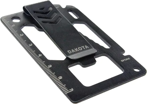 Vista 4 de Dakota Mini Clip Microlight Mosquetón Reloj y Clip de Dinero Multiherramienta Combo Regalo Set