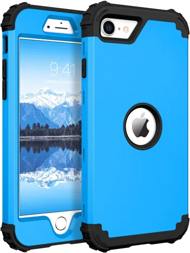 Vista 18 de BENTOBEN Funda para iPhone SE 2022 y iPhone SE 2020, resistente 3 en 1, cuerpo completo, resistente, a prueba de golpes, híbrida de policarbonato