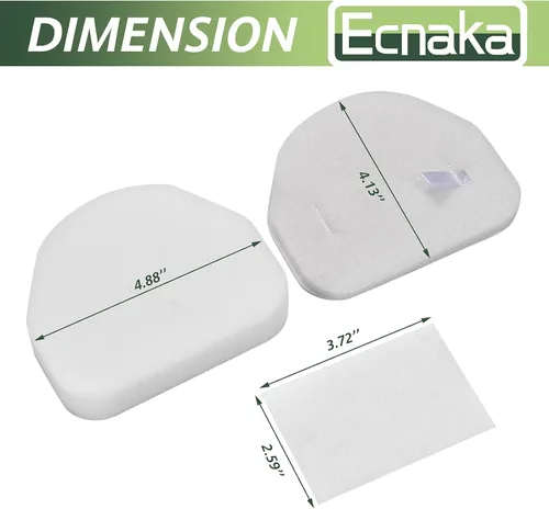 Vista 4 de Paquete de 3 filtros de espuma y fieltro de repuesto para Shark Navigator NV100, NV100C, NV100 26, NV105, NV105 26, NV106, UV300, NV450, NV480