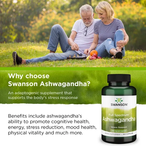 Vista 6 de Swanson Suplemento en polvo de Ashwagandha - Suplemento de raíz y partes aéreas de Ashwagandha que promueve el alivio del estrés y el apoyo