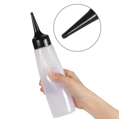 Vista 8 de FILFEEL Botella de champú, 8.5 fl oz Peluquería de gran capacidad de peluquería Recipiente recargable Spray Champú Pot