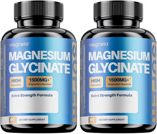 Vista 5 de Glicinato de magnesio – Suplemento de magnesio de alta absorción con vitamina B6, D3 y pimienta negra – Promueve la calma, la relajación y un mejor