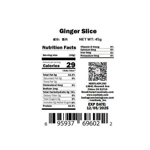 Vista 7 de NESTLADY Wild Ginger Slices Té de hierbas nutritivo natural 45 g / 1.59 oz