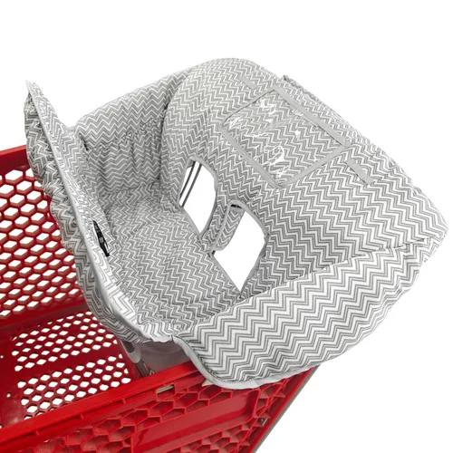 Vista 11 de Funda para carrito de compras y silla alta 2 en 1 para bebé, funda acolchada, estilo plegable y enrollable, portátil con bolsa de transporte