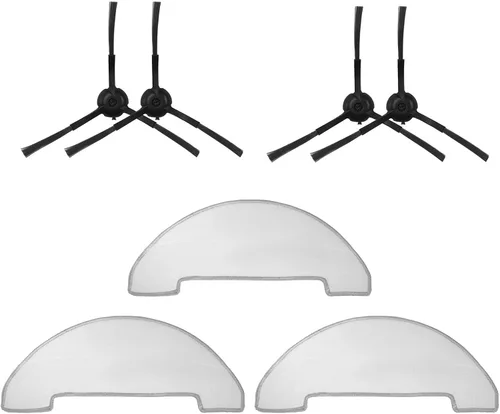 Vista 5 de 6 piezas de repuesto de cepillos laterales robot aspirador accesorios compatibles con XIEBRO HR1010 barredora