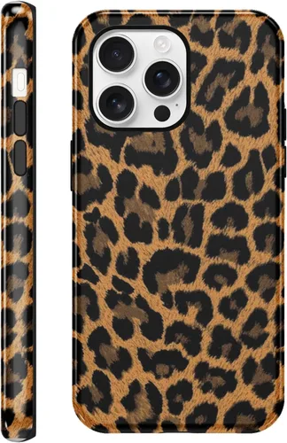Vista 60 de Funda de teléfono con estampado de guepardo para iPhone 7/8/SE 2020/2022 de 4.7 pulgadas, funda de lujo con diseño de leopardo marrón coqueta a