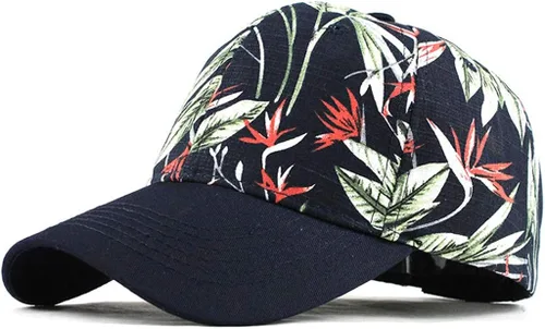 Vista 2 de Cotton Washed Canvas Printed Hat Visor Unisex Sun Adjustable Baseball Caps Squad Visor