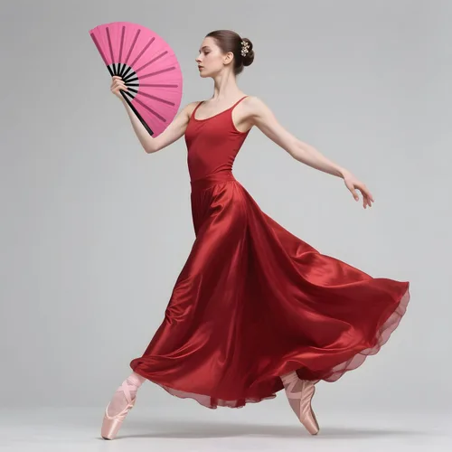 Vista 4 de QIRMIZI Abanico grande plegable para rave – Abanicos de tela de nailon, abanicos retro vintage para kung fu, tai chi, danza, festivales de música