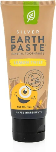 Vista 10 de Redmond Earthpaste - Pasta dental natural sin flúor, tubo de 4 onzas (paquete de 2, Lemon Twist)