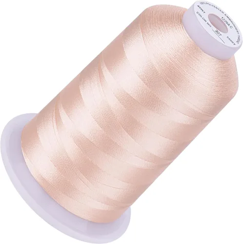 Vista 123 de Simthread 5500 yardas de hilo de bordar, 5000M de alto rendimiento 40WT 100% hilo de poliéster – 170+ colores vívidos, clasificado de alta velocidad