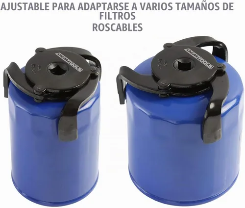 Vista 6 de OEMTOOLS 25017 2-1/2" x 3-7/8" 3-patas Spin-On estilo llave de filtro de aceite, llave de filtro de aceite ajustable, negro