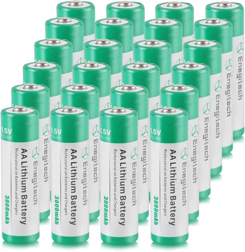 Vista 8 de Enegitech Batería de litio AA, batería de litio doble A de 1.5 V para cámara Blink al aire libre, bloqueo inteligente, cámara de sendero, linterna