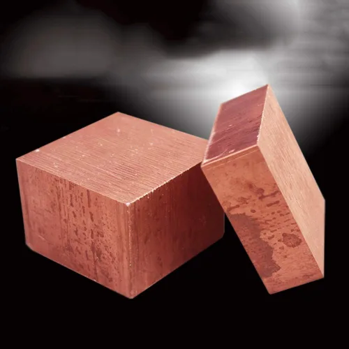 Vista 7 de Pure Copper Metal Sheet 99.9% Pure Copper Block T2 Copper Flat Bar Width 20mm/0.8inch Thickness 20mm Length,20mm