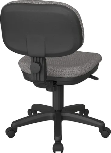 Vista 4 de Office Star SC Series - Silla de oficina ajustable básica con asiento y respaldo de espuma acolchados, tela de pedernal interlink