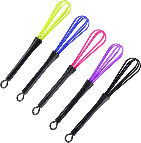 Vista 7 de Juego de batidor de lava, 5 piezas de plástico para peluquería peluquería de peluquería color crema batidor de cocina (verde, rojo rosa, azul, negro)