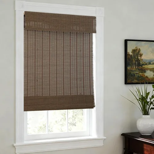 Vista 10 de LETAU Persianas romanas de madera sin cordón, sin taladro, sin herramientas, persianas romanas de bambú con filtro de luz para interiores, hogar