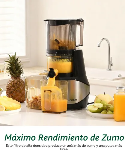 Vista 4 de Canoly Exprimidor de prensa fría 3 en 1 C09, hace jugo, sorbete y leche