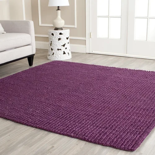 Vista 48 de SAFAVIEH Alfombra 2x3 - Colección de fibra natural - Marrón, yute hecho a mano, estilo granja, textura gruesa de pelo grueso (NF447D)