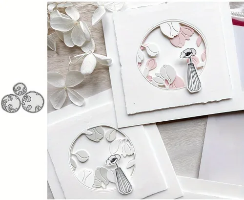 Vista 10 de Lapoo Troquel de Corte de Metal de Flores para Álbumes de Recortes - Plantillas de Corte Duraderas para Álbumes de Recortes DIY, Álbumes de Fotos