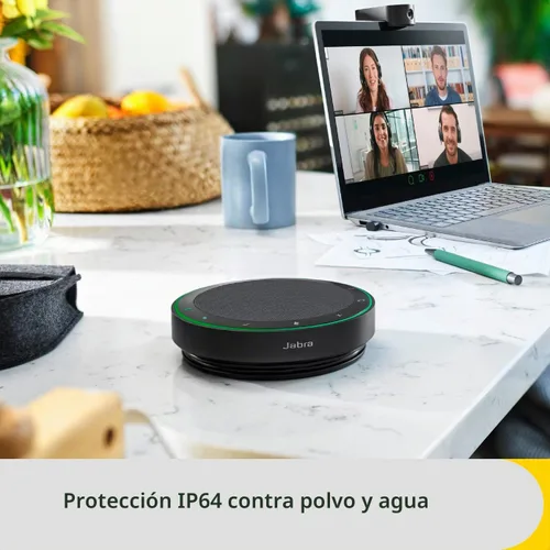 Vista 6 de Jabra Speak2 75 SE (segunda edición) Altavoz inalámbrico Bluetooth – 4 micrófonos con cancelación de ruido, altavoces de 2.559 in – Nueva función