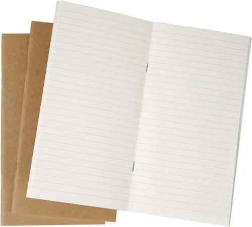 Vista 6 de Moterm Juego de 3 recambios para cuadernos de viajeros (punteado, tamaño estándar, 3.53 oz/yd²) Tamaño: Estándar, papel de 100gsm