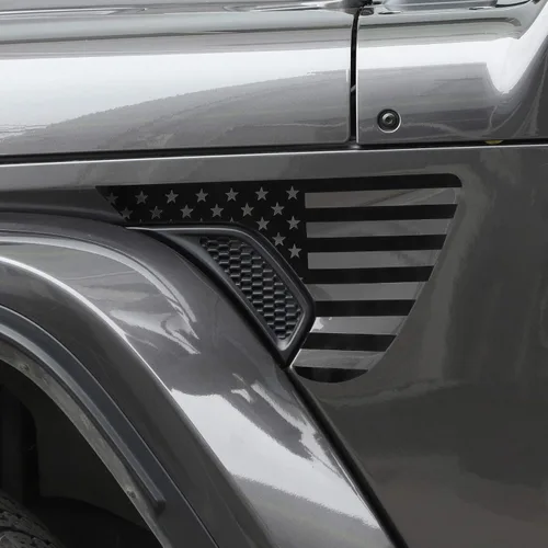 Vista 3 de JeCar Calcomanías de Vinilo de Ventilación de Guardabarros Lateral con Bandera Americana Precortadas Pegatinas de Bandera de EE.UU. Compatibles