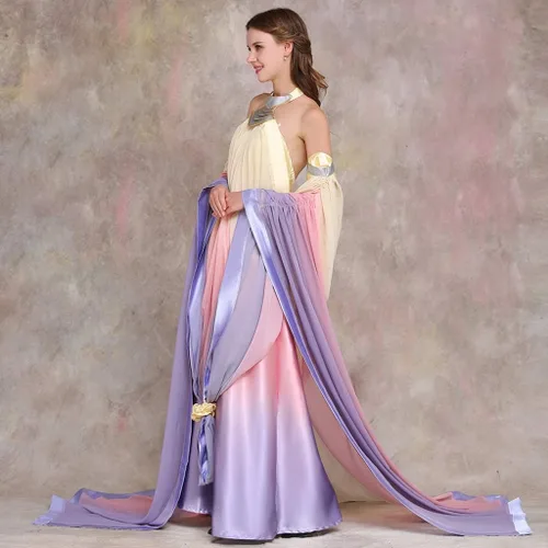Vista 5 de CosplayDiy Vestido de mujer para cosplay Queen Padme Amidala