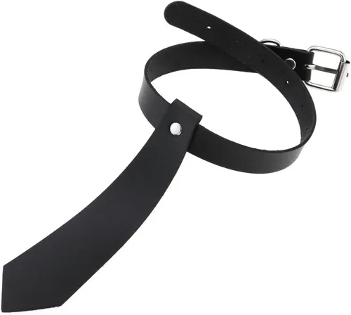 Vista 3 de FM FM42 Multicolor PU cuero simulado 6.7 in longitud collar de corbata collar gargantilla