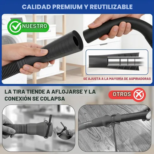 Vista 2 de Sealegend Kit de limpiador de ventilación de secadora de 2 piezas Negro