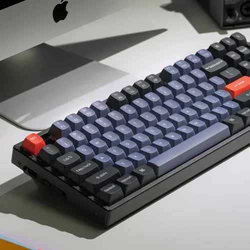 Vista 2 de Keychron K8 Pro QMKVIA Teclado mecánico inalámbrico, marco de aluminio intercambiable en caliente, teclado programable personalizado TKL