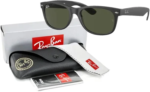 Vista 3 de Ray-Ban RB2132 NEW WAYFARER - Gafas de sol para hombres y mujeres paquete con kit de cuidado de gafas de cortesía de diseñador iWear