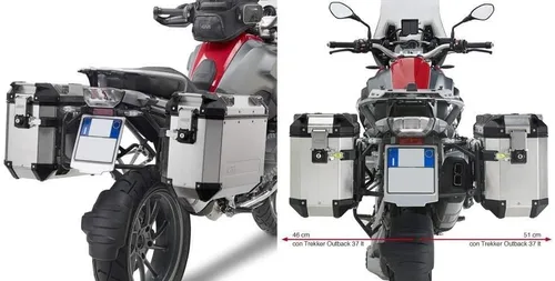 Vista 6 de GIVI PL5108CAM Outback marcos laterales para BMW R1200GS y GSA 2013+