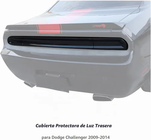 Vista 3 de Hoolcar Cubierta de la lámpara de la luz trasera, marco de guardia, decoración de marco de bisel, accesorios exteriores para Dodge Challenger