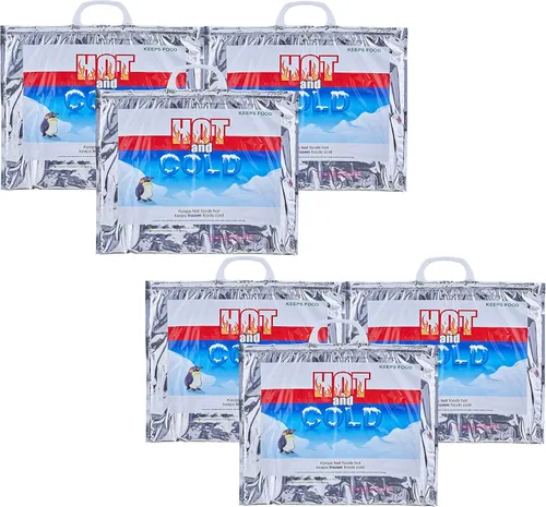 Vista 17 de Superio Bolsas Aisladas Calientes y Frías para Entrega de Alimentos, Bolsas de Compras de Comestibles, Almacenamiento de Alimentos para Comida