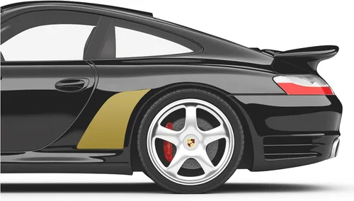 Vista 15 de Adhesivos de vinilo para guardabarros laterales con chip de roca lateral compatibles con Porsche 911 996 997 991 992 (991, azul)